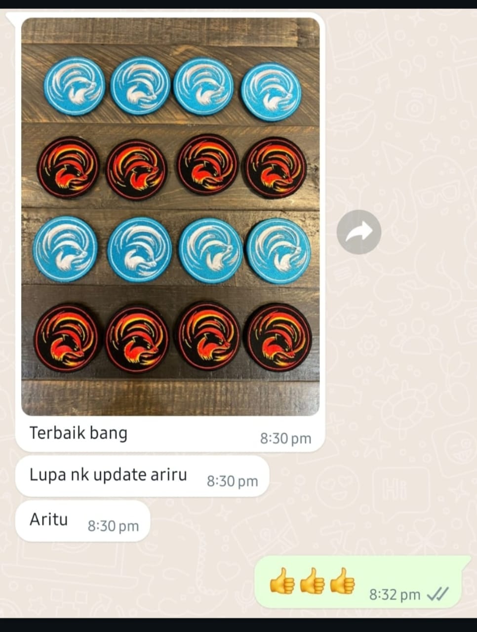 Dual Flame Badges
